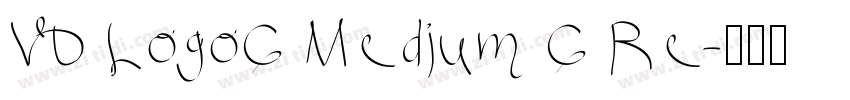 VD LogoG Medium G Re字体转换